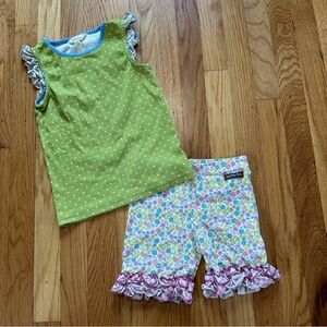 Matilda Jane Ditzy Daisy Tank Top Shorts Set size 8